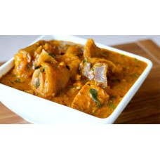 Ogbon soup with pounded yam
